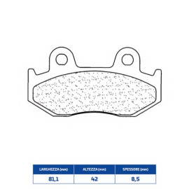 SET PASTIGLIE FRENO CL BRAKES 3074MSC