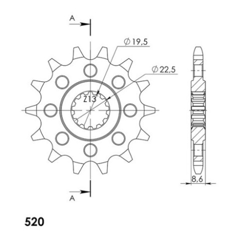 PIGNONE P520 - Z14 (DIS.22310)