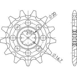 PIGNONE P520 - Z15 (DIS.22301)