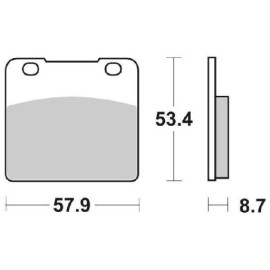 SET PASTIGLIE FRENO SBS 577HF