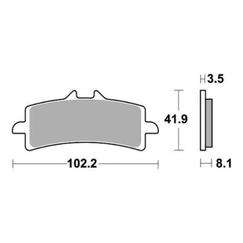 SET PASTIGLIE FRENO SBS 841RST