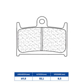 SET PASTIGLIE FRENO CL BRAKES 2246XBK5