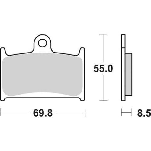 SET PASTIGLIE FRENO SBS 624DCC