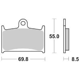 SET PASTIGLIE FRENO SBS 624HF