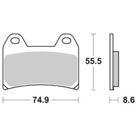 SET PASTIGLIE FRENO SBS 706HF