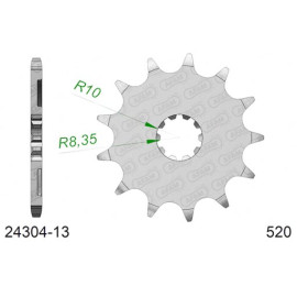 PIGNONE AFAM IN ACCIAIO P520 - Z13 (DIS.00502)