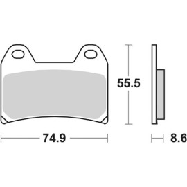 SET PASTIGLIE FRENO SBS 706DS-1