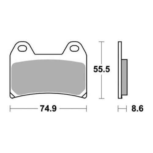 SET PASTIGLIE FRENO SBS 706DS-2