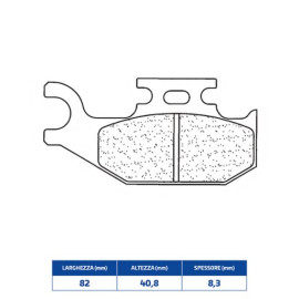 SET PASTIGLIE FRENO CL BRAKES 1235ATV1