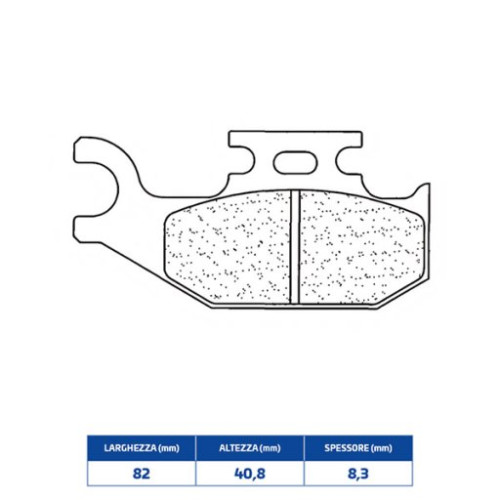 SET PASTIGLIE FRENO CL BRAKES 1235ATV1