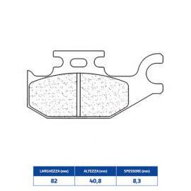 SET PASTIGLIE FRENO CL BRAKES 1236ATV1