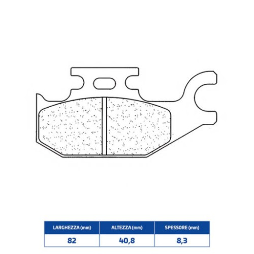 SET PASTIGLIE FRENO CL BRAKES 1236ATV1