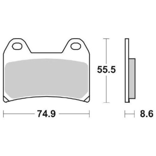 SET PASTIGLIE FRENO SBS 706HS