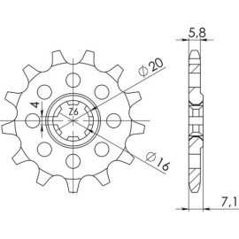 PIGNONE P530 - Z15 (DIS.22501)