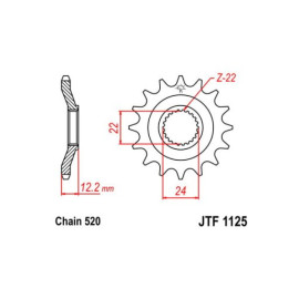PIGNONE P520 - Z17 (DIS.61302)