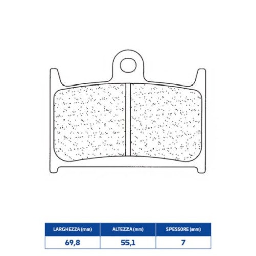 CL Brakes PASTIGLIA FRENO ANTERIORE SX