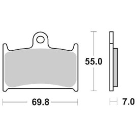 SET PASTIGLIE FRENO SBS 714HS