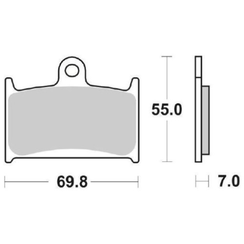SET PASTIGLIE FRENO SBS 714HS