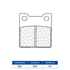 SET PASTIGLIE FRENO CL BRAKES 2390RX3