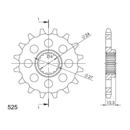 PIGNONE P525 - Z17 (DIS.22801)