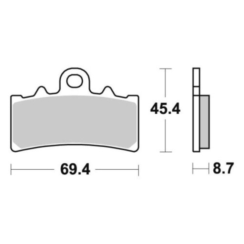 SET PASTIGLIE FRENO SBS 877HF