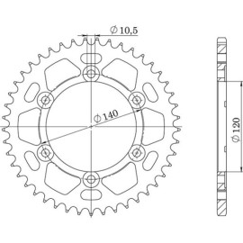 CORONA IN ACCIAIO P530 - Z38 (DIS.16603)