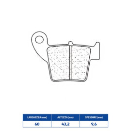 SET PASTIGLIE FRENO CL BRAKES 1076X59