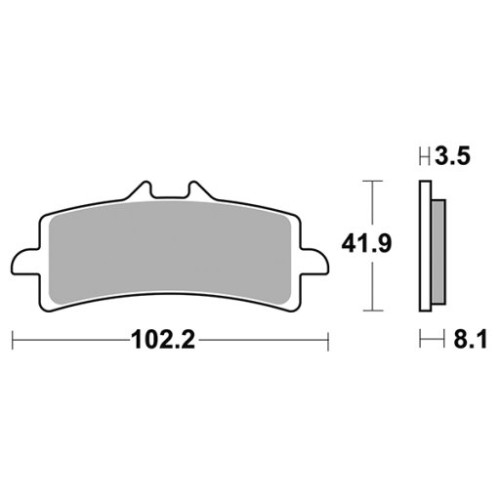 SET PASTIGLIE FRENO SBS 841DS-2