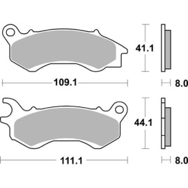SET PASTIGLIE FRENO SBS 873HF