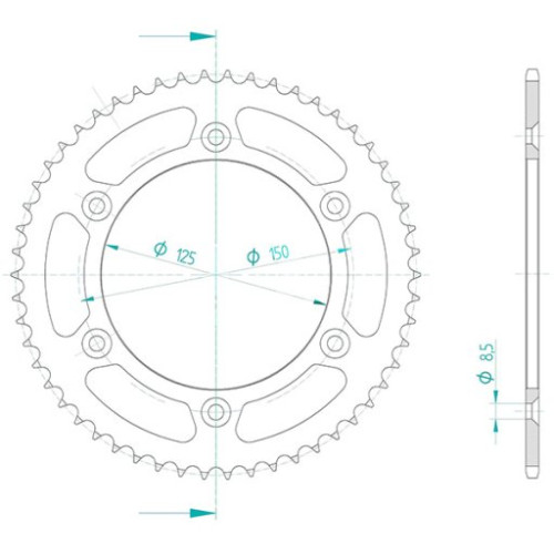 CORONA IN ACCIAIO P428 - Z54 (DIS.00056)