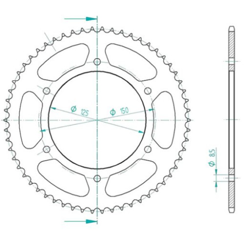 CORONA IN ACCIAIO P428 - Z58 (DIS.00055)