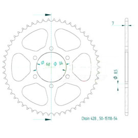 CORONA IN ACCIAIO P428 - Z54 (DIS.00052)