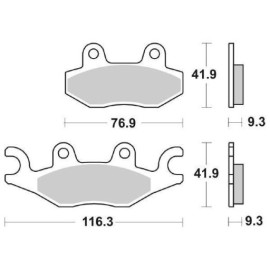 SET PASTIGLIE FRENO SBS 210HF