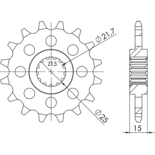 PIGNONE P525 - Z15 (DIS.88500)