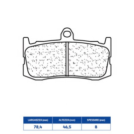 SET PASTIGLIE FRENO CL BRAKES 1209C60