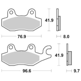 SET PASTIGLIE FRENO SBS 633LS