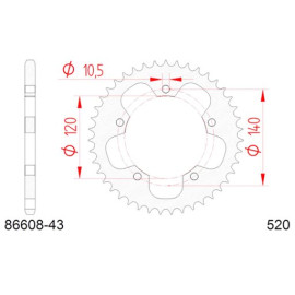 CORONA AFAM IN ACCIAIO P520 - Z43 (DIS.86608)