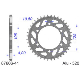 CORONA AFAM IN ALLUMINIO P520 - Z41 (DIS.87502)