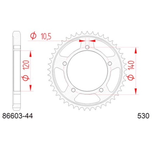 CORONA AFAM IN ACCIAIO P530 - Z44 (DIS.86603)