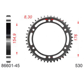 CORONA AFAM IN ACCIAIO P530 - Z45 (DIS.86601)