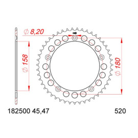 CORONA AFAM IN ALLUMINIO P520 - Z45 (DIS.18250)