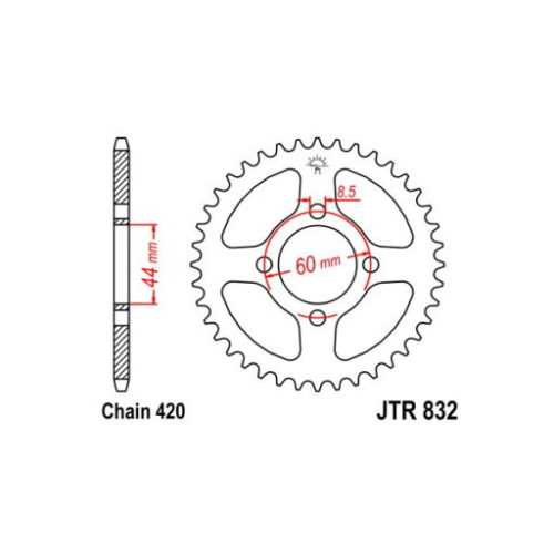 CORONA IN ACCIAIO P420 - Z48 (DIS.12100)