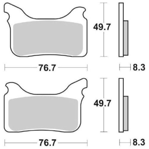 SET PASTIGLIE FRENO SBS 842HS