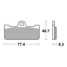 SET PASTIGLIE FRENO SBS 695DS-2