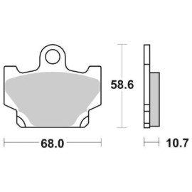 SET PASTIGLIE FRENO SBS 550HF