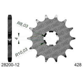 PIGNONE AFAM IN ACCIAIO P428 - Z12 (DIS.28200)