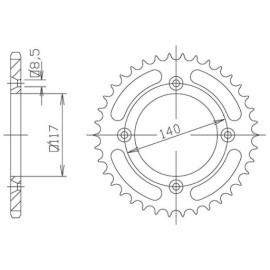 CORONA IN ACCIAIO P428 - Z48 (DIS.00020)