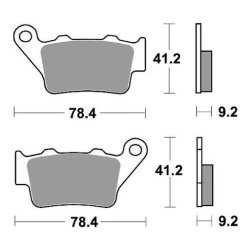SET PASTIGLIE FRENO SBS 675RQ