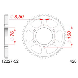 CORONA AFAM IN ACCIAIO P428 - Z52 (DIS.12222)
