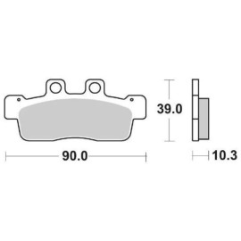 SET PASTIGLIE FRENO SBS 207HF